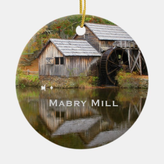 Mabry Mill, Blue Ridge Parkway Landscape Ornament (Front)