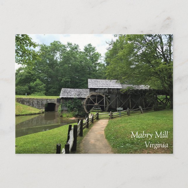 Mabry Mill, Virginia Postcard (Front)