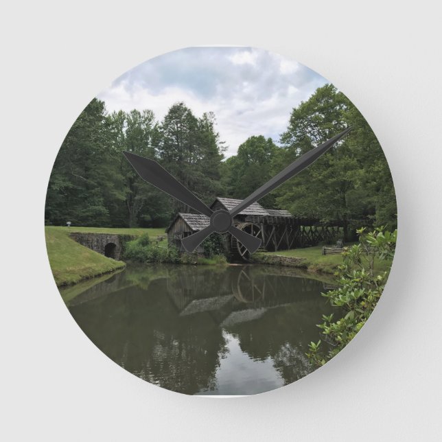 Mabry Mill, Virginia Round Clock (Front)
