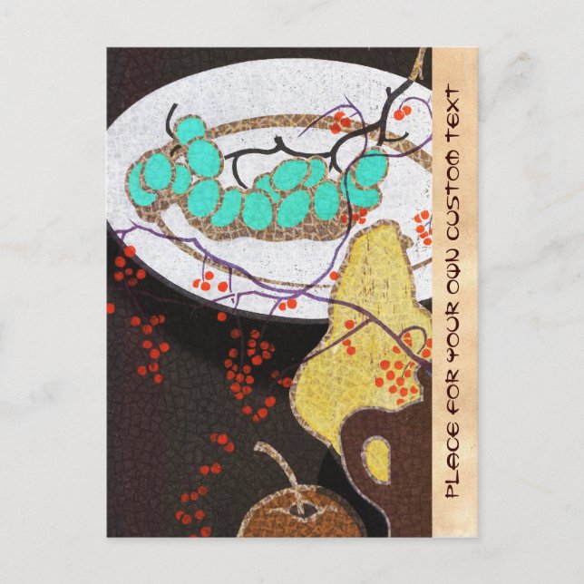 Mabuchi Fruits classic japanese still life vintage Postcard (Front)