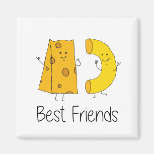 Mac and Cheese Best Friends Art Friendship Art Bes Magnet