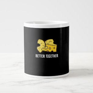 Mac And Cheese Better Together Fun Food Design  Large Coffee Mug