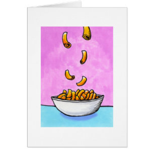 Mac and cheese fun colourful original tiny art