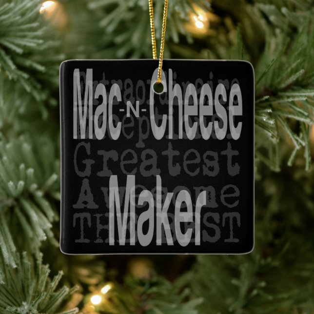 Mac and Cheese Maker Extraordinaire Ceramic Ornament (Tree)