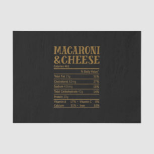 Mac and Cheese Nutrition Facts 2020 Thanksgiving Tissue Paper