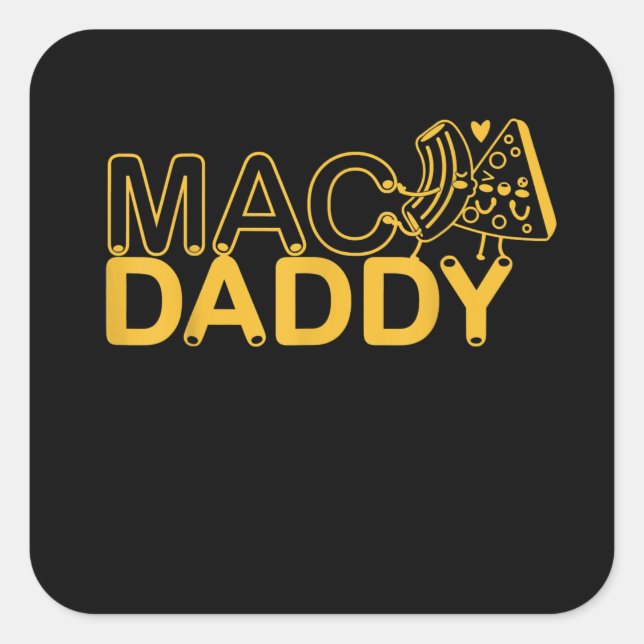 Mac And Cheese Nutrition Funny Thanksgiving Mac Square Sticker (Front)
