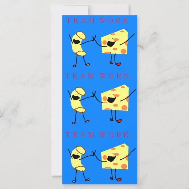 Mac and Cheese Teamwork Bookmark (Front)