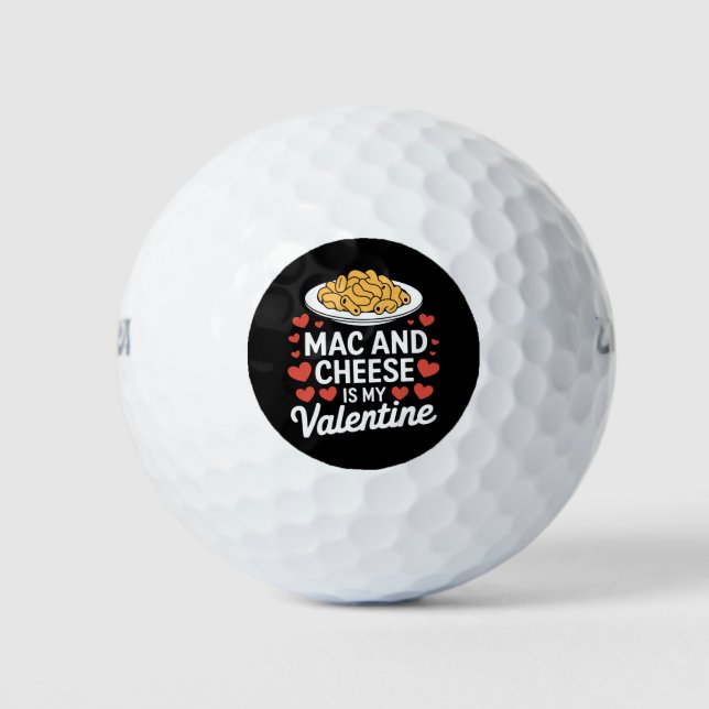 Mac And Cheese Valentine Mac n Cheese Lover Gift Golf Balls (Front)