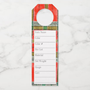 MAC BAIN TARTAN 2.25"x7" Long Yarn Tags