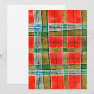 MAC BAIN TARTAN 5.5x7.5 Flat Card / Vertical