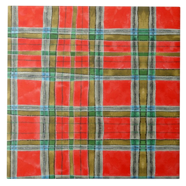 MAC BAIN TARTAN 6" Square Ceramic Tile (Front)