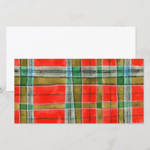 MAC BAIN TARTAN 8x4 Flat Card / Horizontal