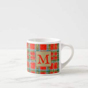 MAC BAIN TARTAN Espresso Cup + Initial