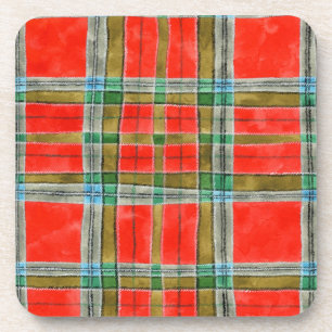 MAC BAIN TARTAN Hard Plastic Coasters