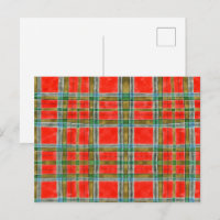 MAC BAIN TARTAN Postcard