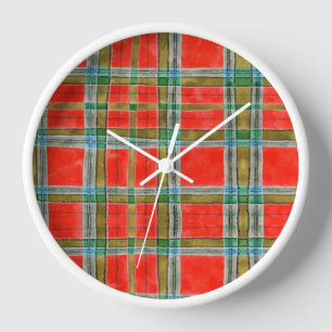 MAC BAIN TARTAN Round Wall Clock