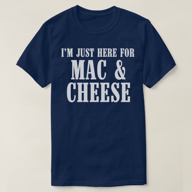 Mac Cheese Macaroni Cheese T-Shirt (Design Front)