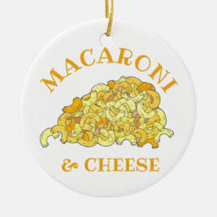 Mac & Cheese Macaroni Pasta Soul Food Foodie Ceramic Ornament
