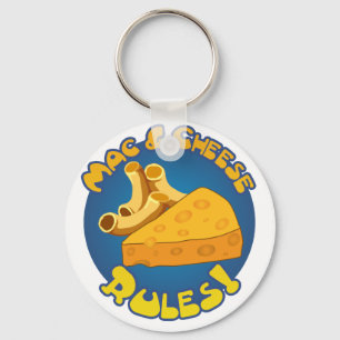 Mac & Cheese Rules Keychain