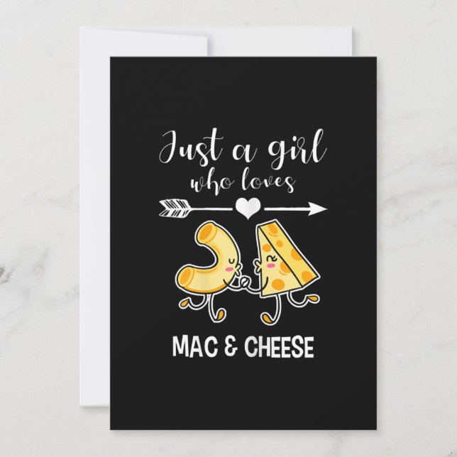 Mac & Cheese Shirt Funny Mac and Cheese Lover Gift Holiday Card (Front)