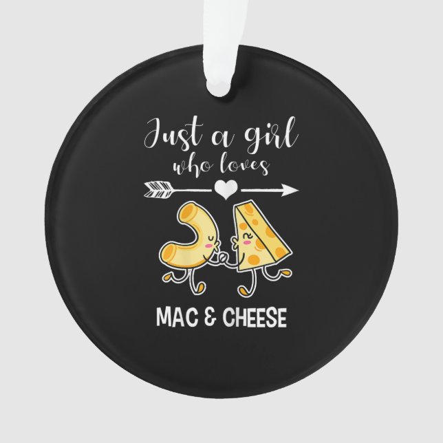 Mac & Cheese Shirt Funny Mac and Cheese Lover Gift Ornament (Front)