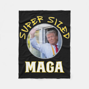 Mac Daddy Trump Vance 2024 Makes French Fries Fleece Blanket