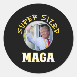 Mac Daddy Trump Vance Makes French Fries Classic Round Sticker
