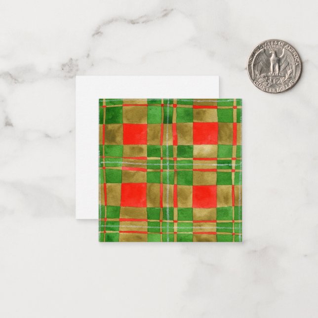 MAC GREGOR TARTAN 2.5" Square Flat Card (Front/Back In Situ)