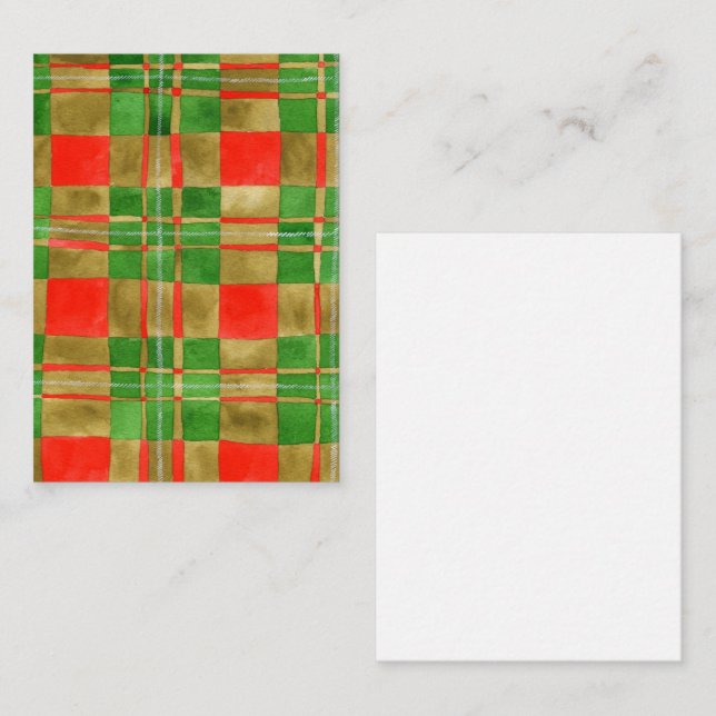 MAC GREGOR TARTAN 3.5x2.5 Flat Card / Vertical (Front/Back)