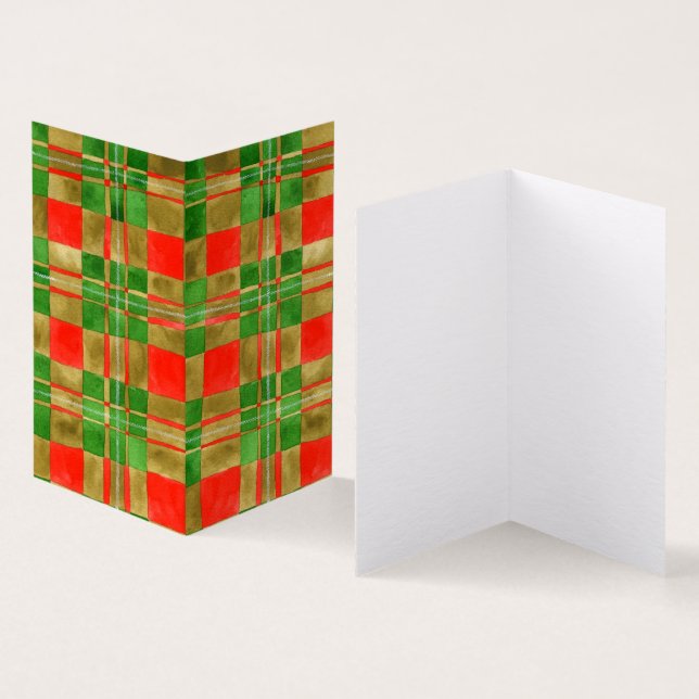 MAC GREGOR TARTAN 3.5x2 Folded Card (Inside and Outside)