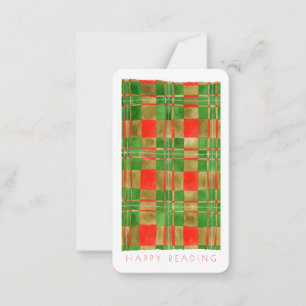MAC GREGOR TARTAN Bookmark - 3.5x2 Card + Text