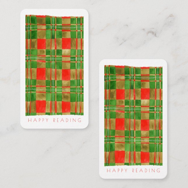 MAC GREGOR TARTAN Bookmark - 3.5x2 Card + Text (Front/Back)