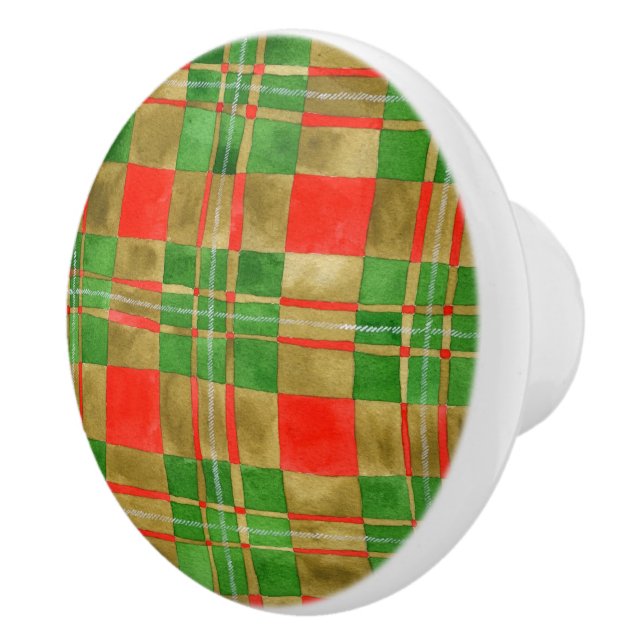 MAC GREGOR TARTAN Ceramic Knob  (Right)