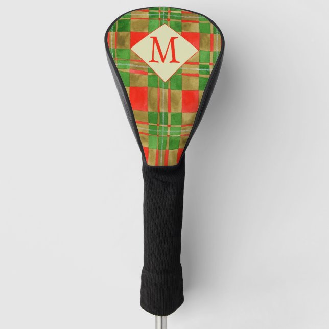 MAC GREGOR TARTAN Golf Driver Cover + Initial (Front)