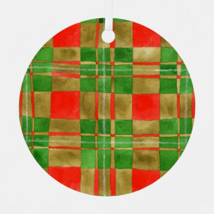 MAC GREGOR TARTAN Metal Circle Ornament 