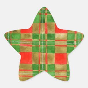 MAC GREGOR TARTAN Star Stickers