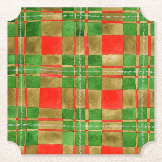 MAC GREGOR TARTAN Ticket Paper Coasters  (Front)