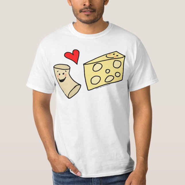 Mac Heart Cheese, Fun Macaroni + Cheese Shirt (Front)