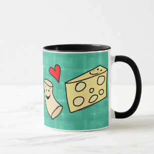 Mac Loves Cheese, Funny Cute Macaroni + Cheese Mug