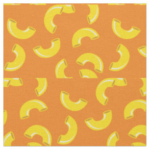 Mac n Cheese and Macaroni Noodles Cute Food Kids Fabric