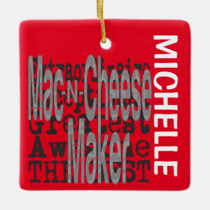 Mac-N-Cheese Maker Extraordinaire CUSTOM Ceramic Ornament