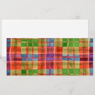 MAC RAE TARTAN 4x9.25 Flat Card / Horizontal