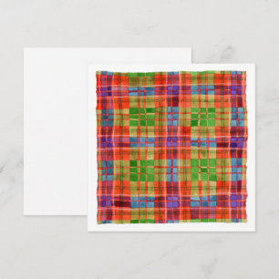 MAC RAE TARTAN 5.25" Square Flat Card II