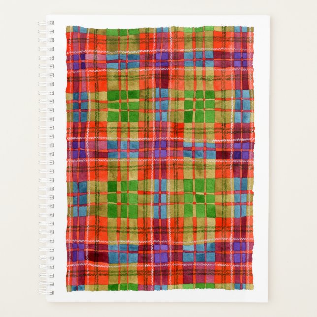 MAC RAE TARTAN 8.5x11 Planner / Calendar (Front)