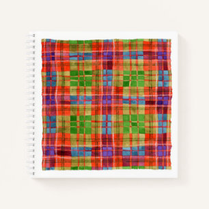 MAC RAE TARTAN 8.5x8.5 Spiral Notebook 