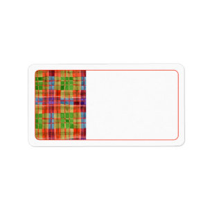 MAC RAE TARTAN Address Labels