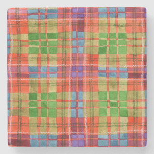MAC RAE TARTAN Marble Stone Coaster