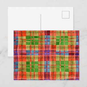 MAC RAE TARTAN Postcard