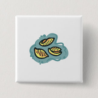 mac shells n cheese 15 cm square badge