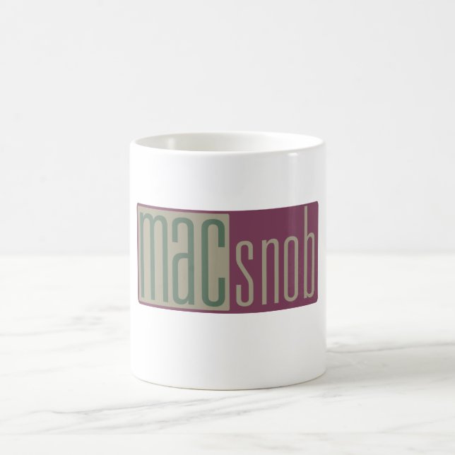mac snob coffee mug (Center)